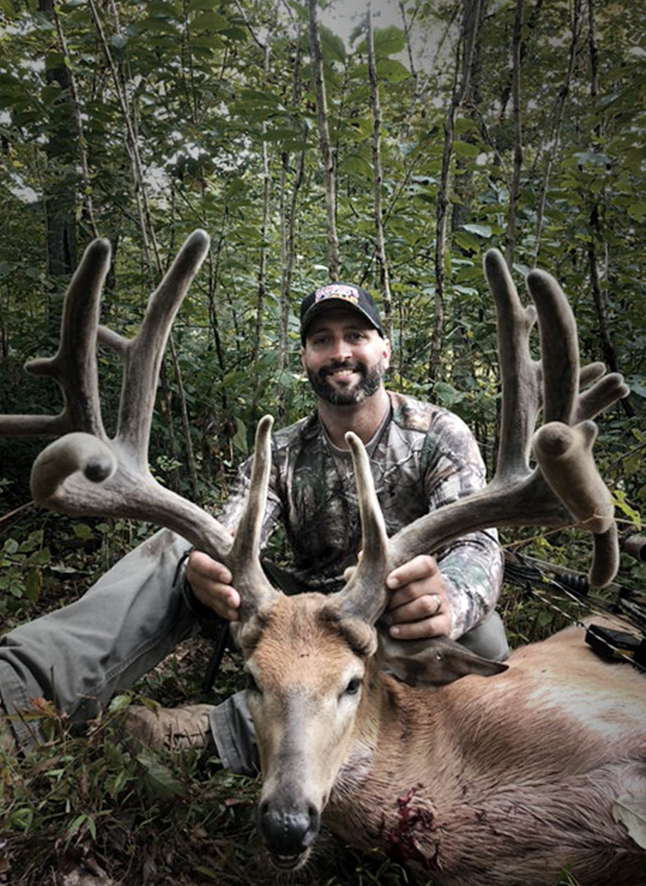 Buck Kill With Large Velvet Rack Samsons Mountain Whitetail Deer